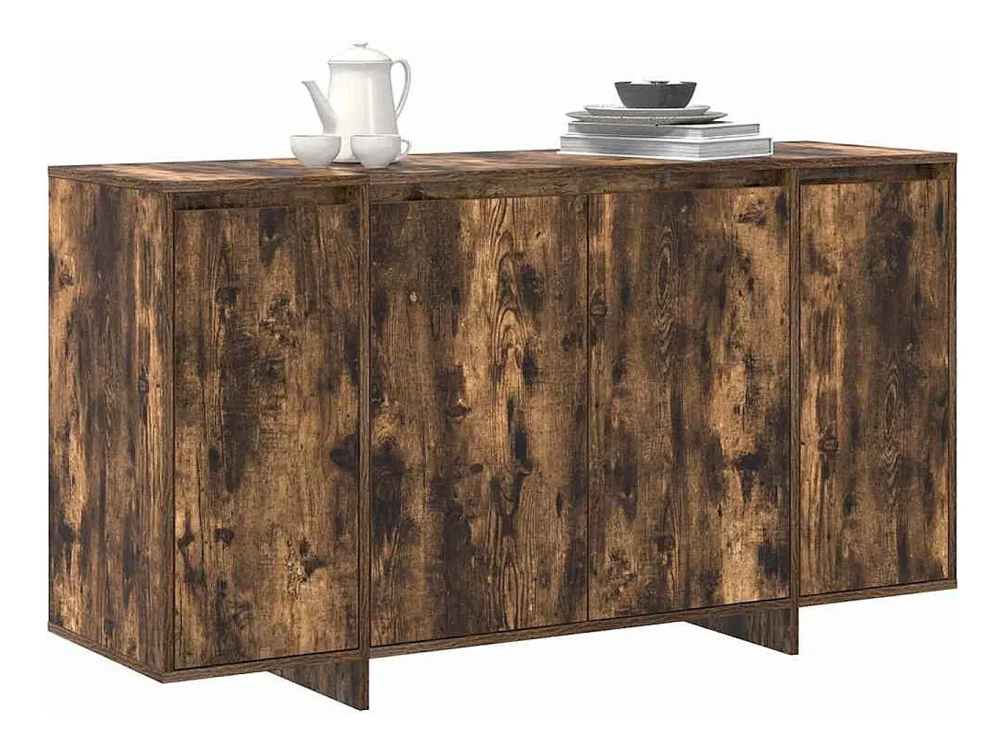Vitrina Roble ahumado 135 x 41 x 69 cm Madera contrachapada