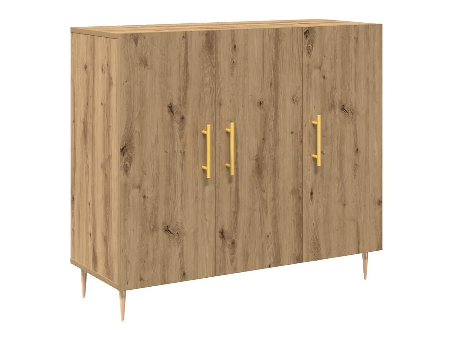 Vitrina Roble artisan 90 x 34 x 80 cm Madera contrachapada