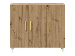 Vitrina Roble artisan 90 x 34 x 80 cm Madera contrachapada