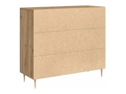 Vitrina Roble artisan 90 x 34 x 80 cm Madera contrachapada