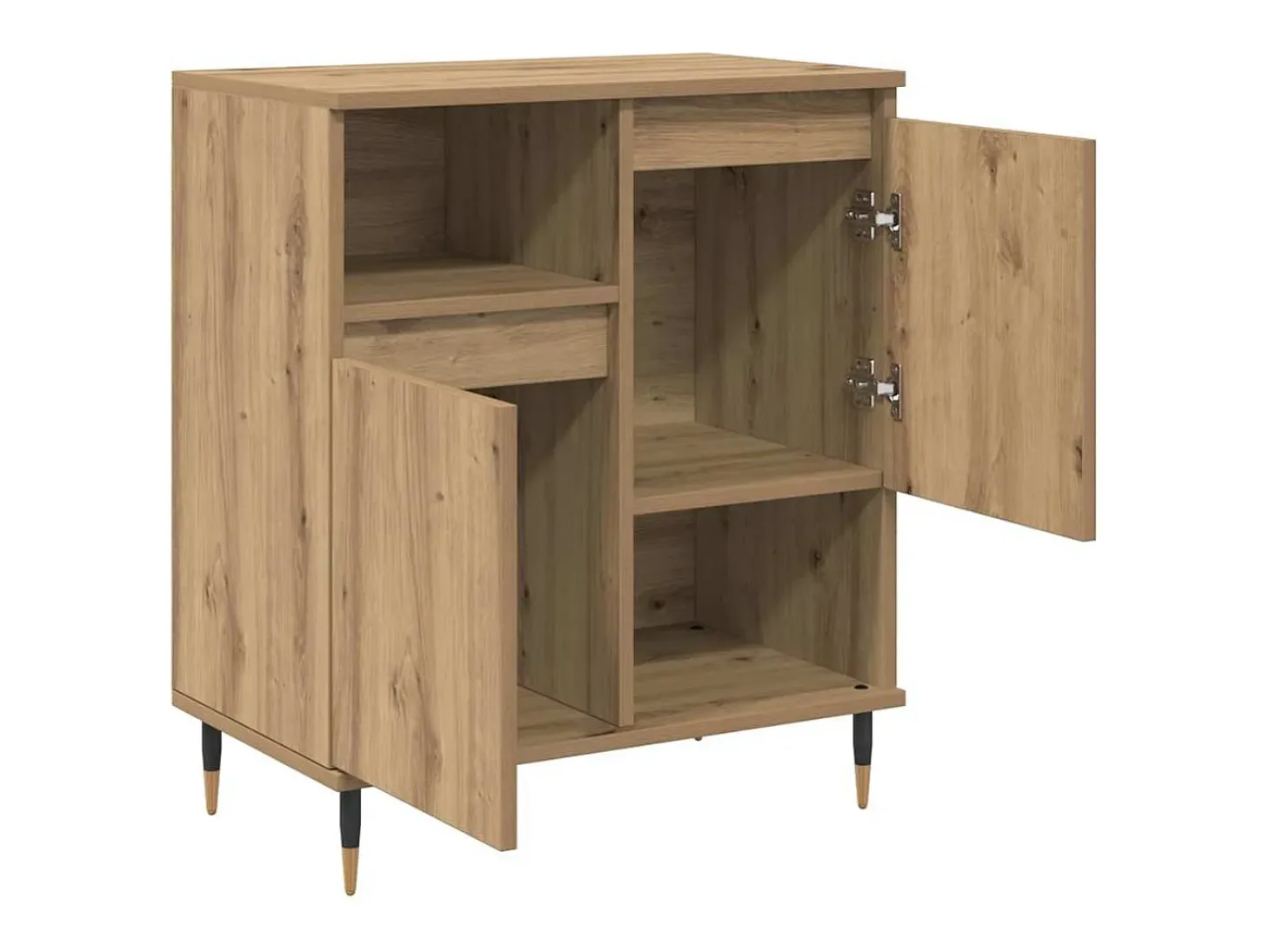 Vitrina Roble artisan 60 x 35 x 70 cm Madera contrachapada