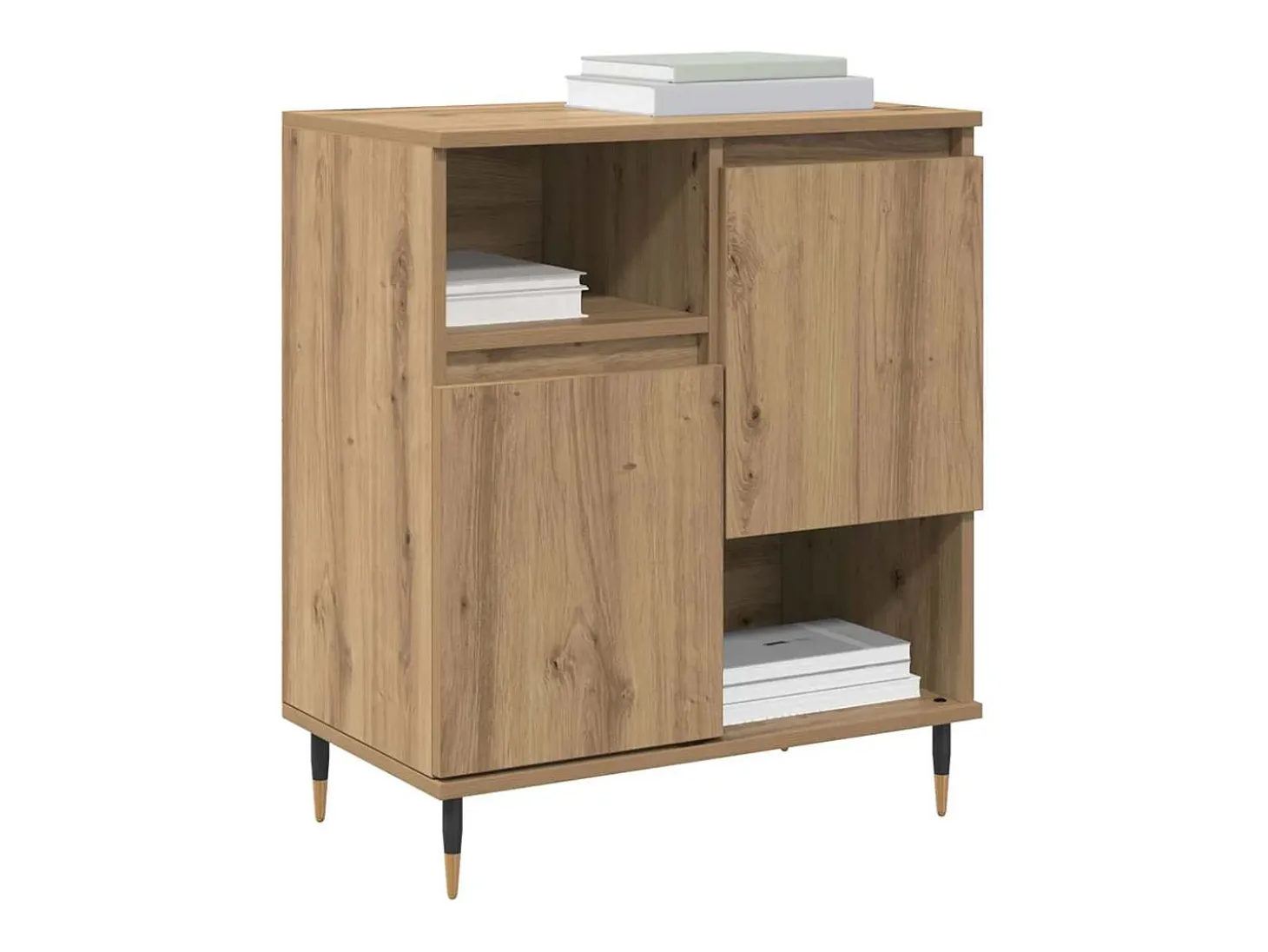 Vitrina Roble artisan 60 x 35 x 70 cm Madera contrachapada