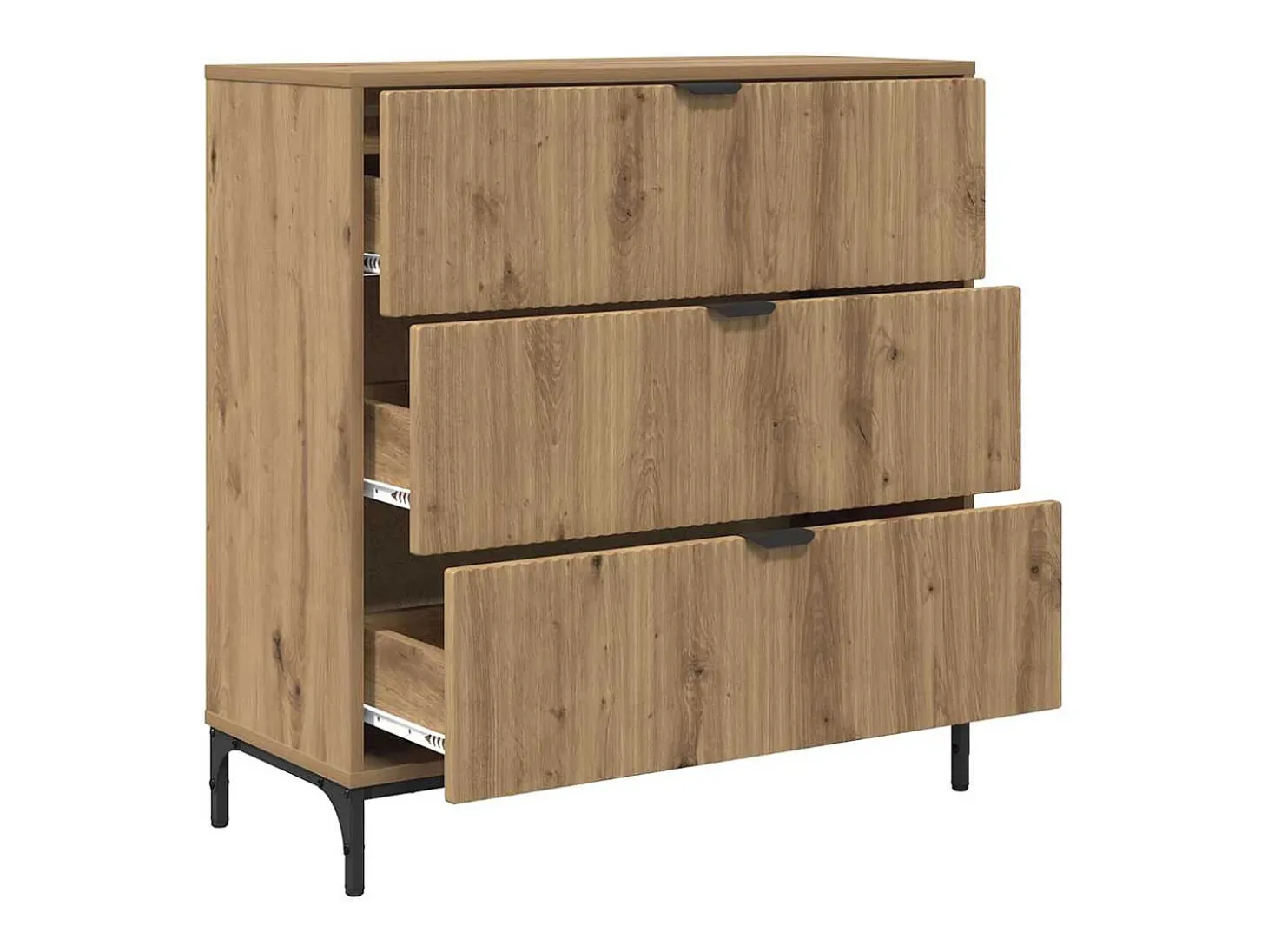 Vitrina Roble artisan 79.5 x 33 x 82 cm Madera contrachapada