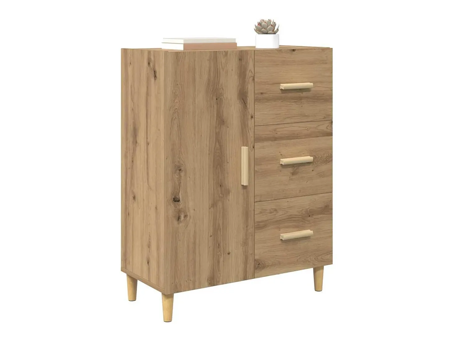 Vitrina Roble artisan 34 x 69.5 x 90 cm Madera contrachapada