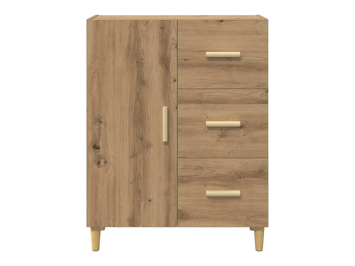 Vitrina Roble artisan 34 x 69.5 x 90 cm Madera contrachapada