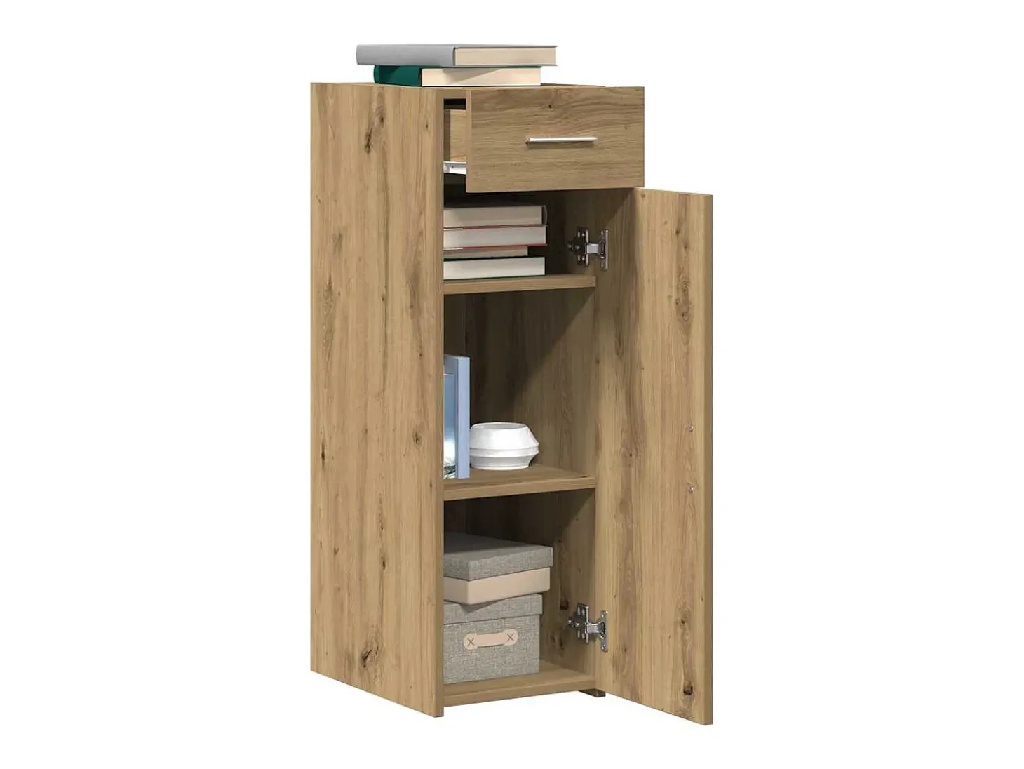 Vitrina Roble artisan 30 x 42.5 x 93 cm Madera contrachapada