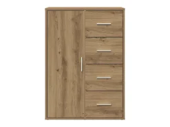 Vitrina Roble artisan 60 x 31 x 84 cm Madera contrachapada