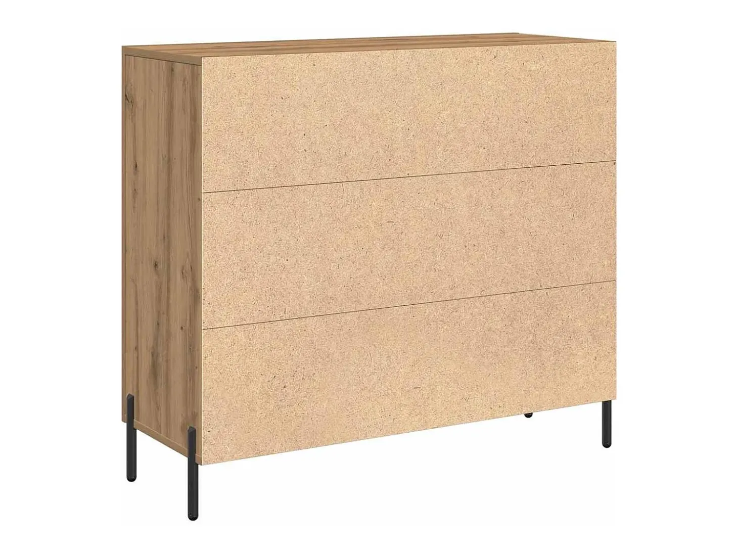 Vitrina Roble artisan 90 x 34 x 80 cm Madera contrachapada
