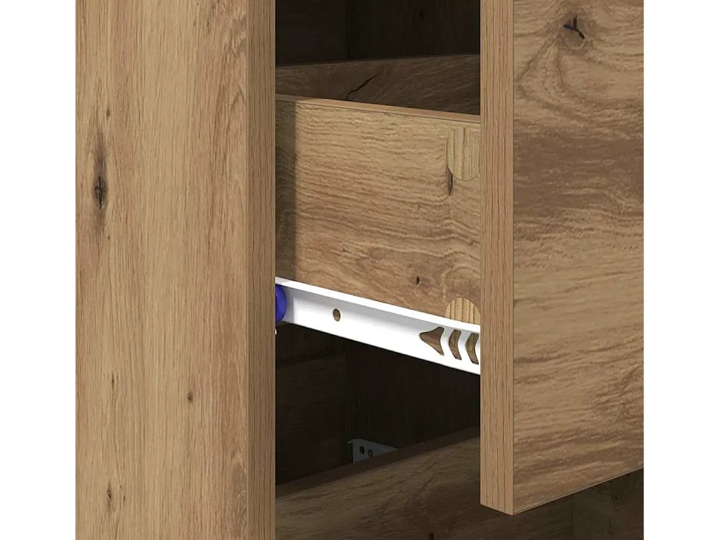 Vitrina Roble artisan 34 x 34.5 x 90 cm Madera contrachapada
