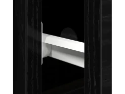Vitrina Roble negro 101.5 x 35 x 70 cm Madera contrachapada
