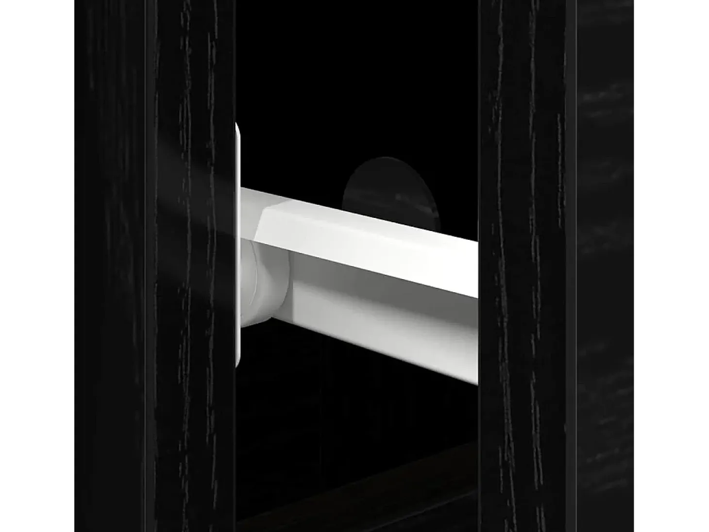Vitrina Roble negro 101.5 x 35 x 70 cm Madera contrachapada