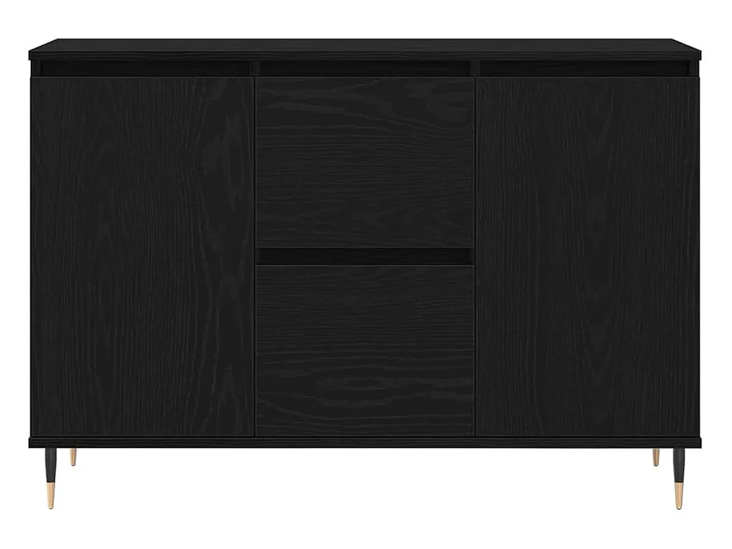 Vitrina Roble negro 101.5 x 35 x 70 cm Madera contrachapada