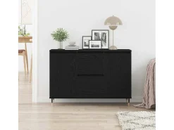 Vitrina Roble negro 101.5 x 35 x 70 cm Madera contrachapada