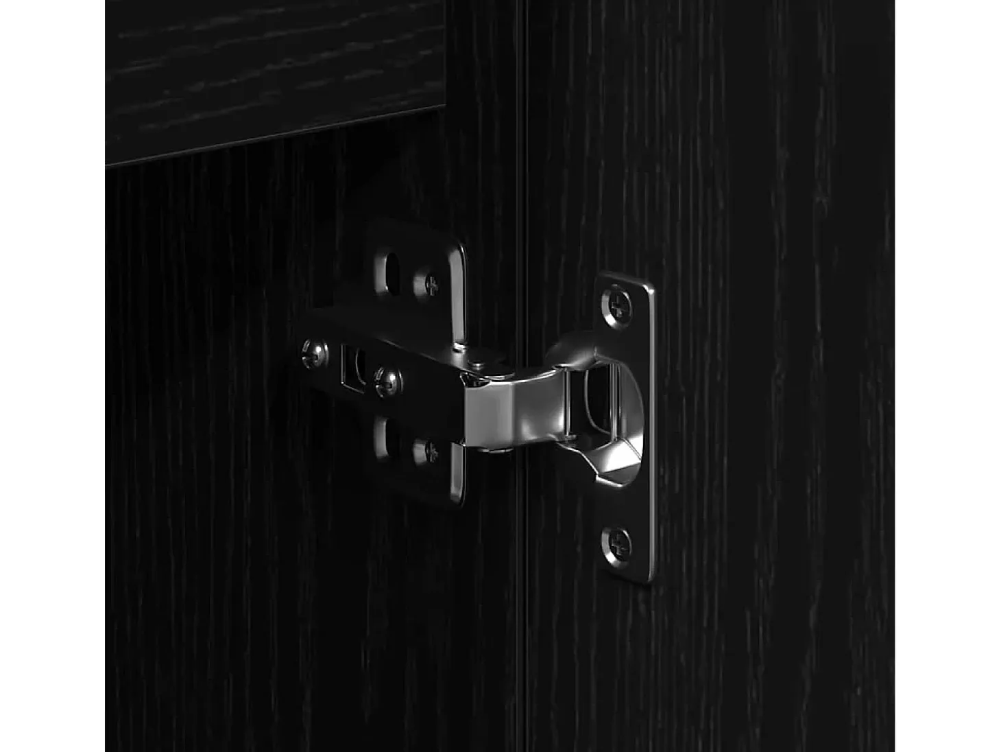 Vitrina Roble negro 101.5 x 35 x 70 cm Madera contrachapada