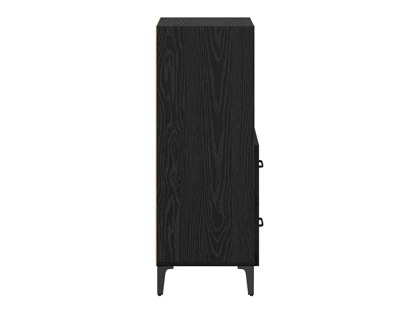 Vitrina Roble negro 34 x 34.5 x 90 cm Madera contrachapada