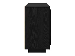 Vitrina Roble negro 40 x 80 x 75 cm Madera contrachapada