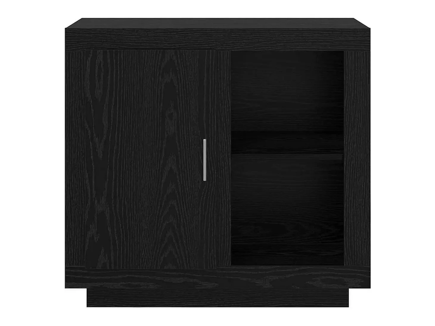 Vitrina Roble negro 40 x 80 x 75 cm Madera contrachapada