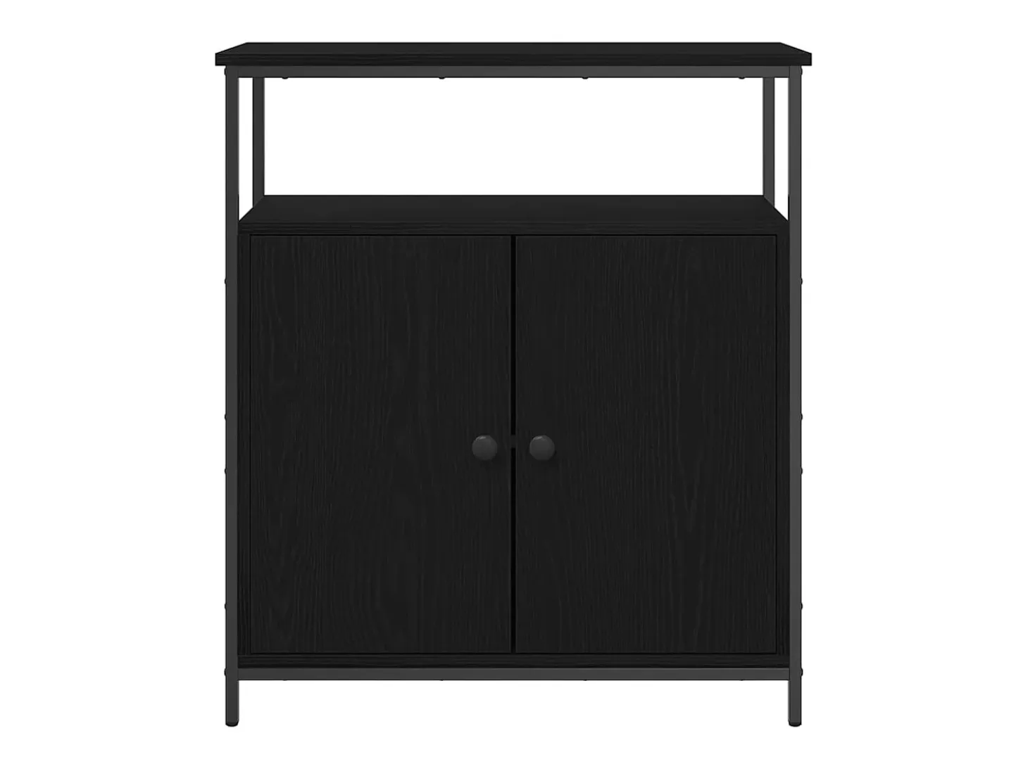 Vitrina Roble negro 70 x 30 x 80 cm Madera contrachapada