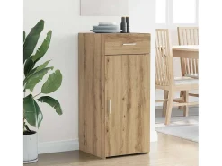 Vitrina Roble negro 42.5 x 40 x 93 cm Madera contrachapada
