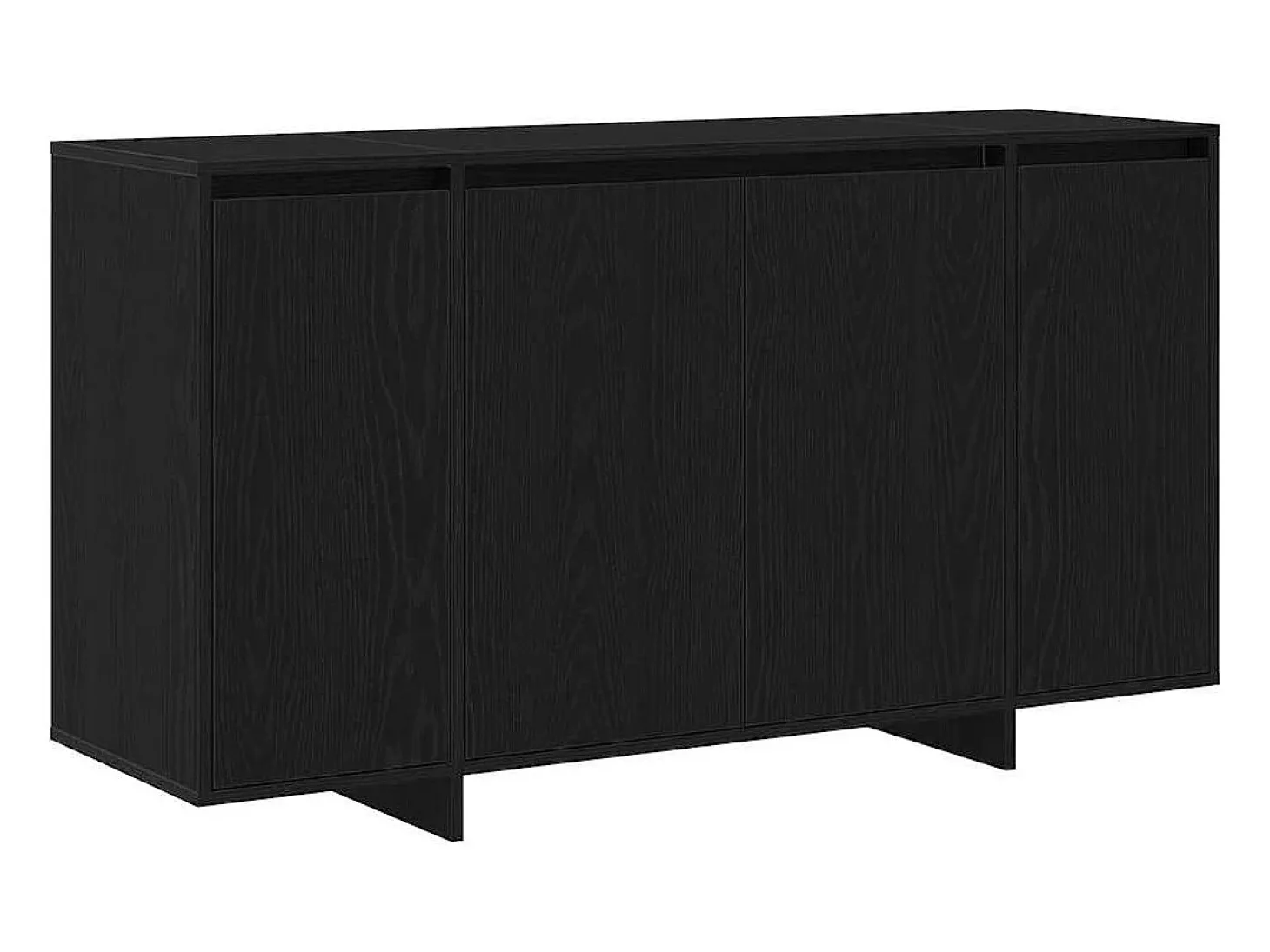 Vitrina Roble negro 135 x 41 x 69 cm Madera contrachapada