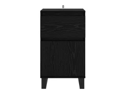 Vitrina Roble negro 35 x 40 x 70 cm Madera contrachapada