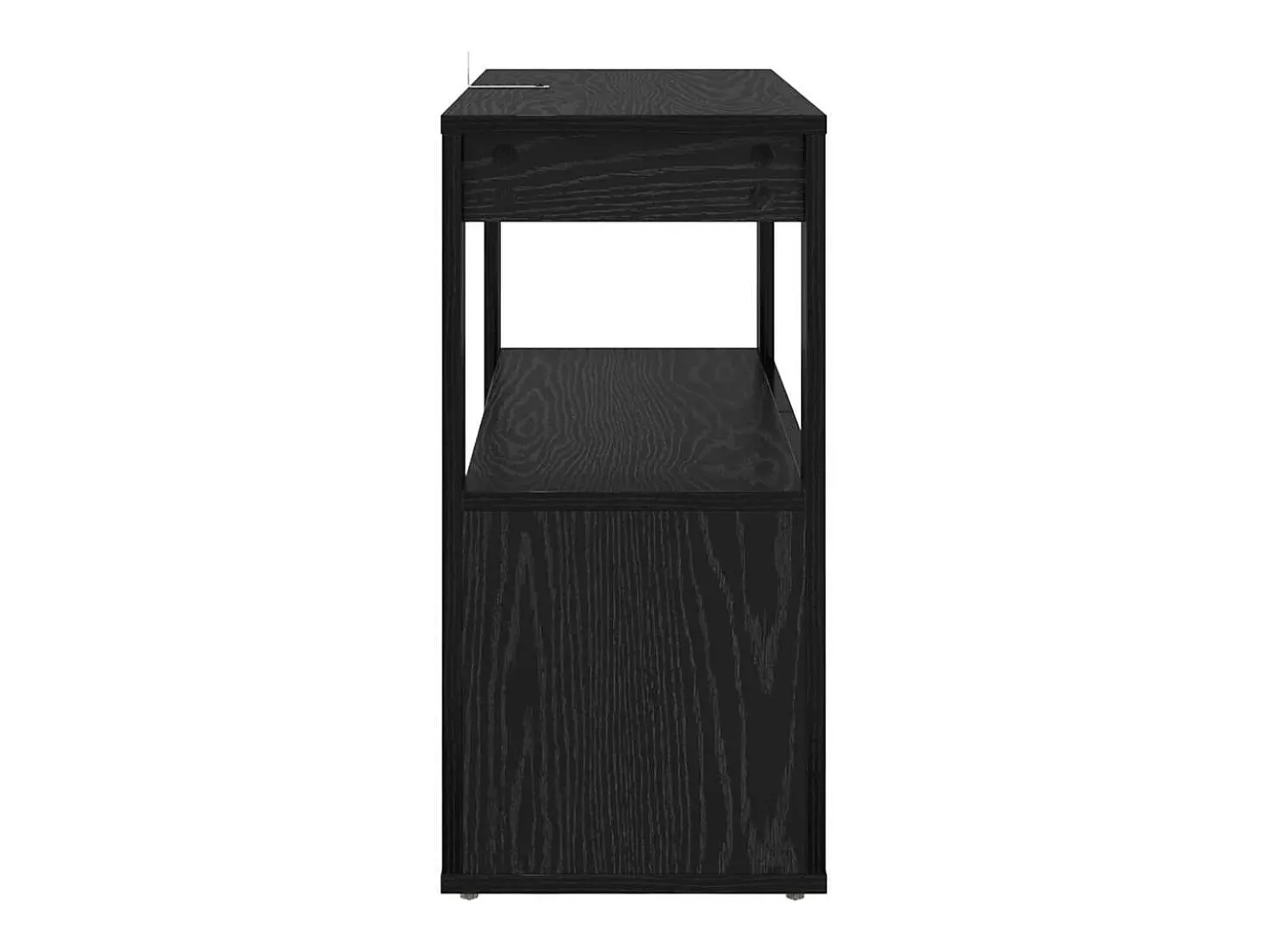 Vitrina Roble negro 80 x 30 x 60 cm Madera contrachapada