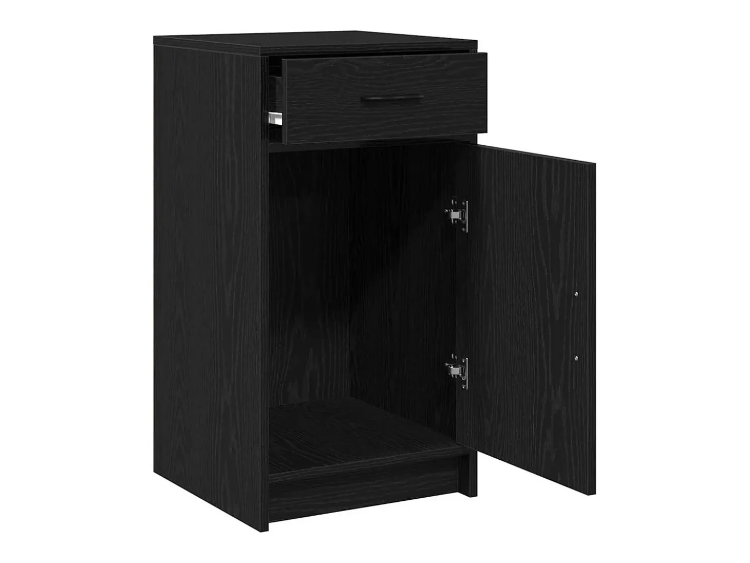 Vitrina Roble negro 40 x 40.5 x 75 cm Madera contrachapada