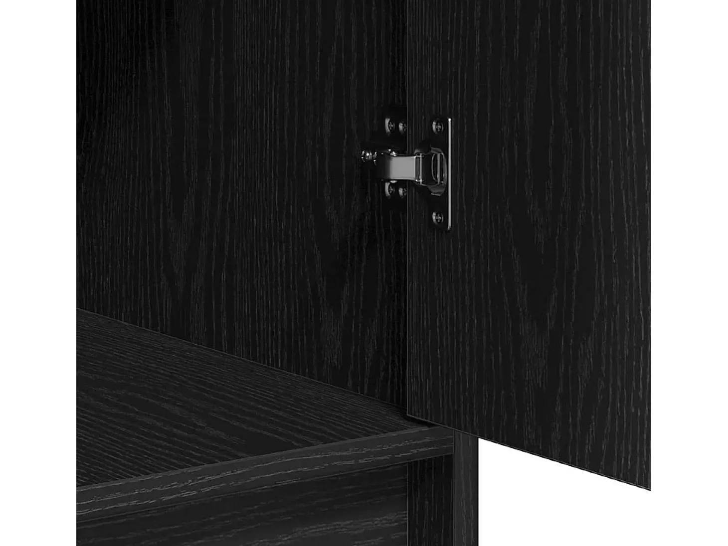 Vitrina Roble negro 40 x 40.5 x 75 cm Madera contrachapada