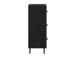 Vitrina Roble negro 34 x 34.5 x 90 cm Madera contrachapada