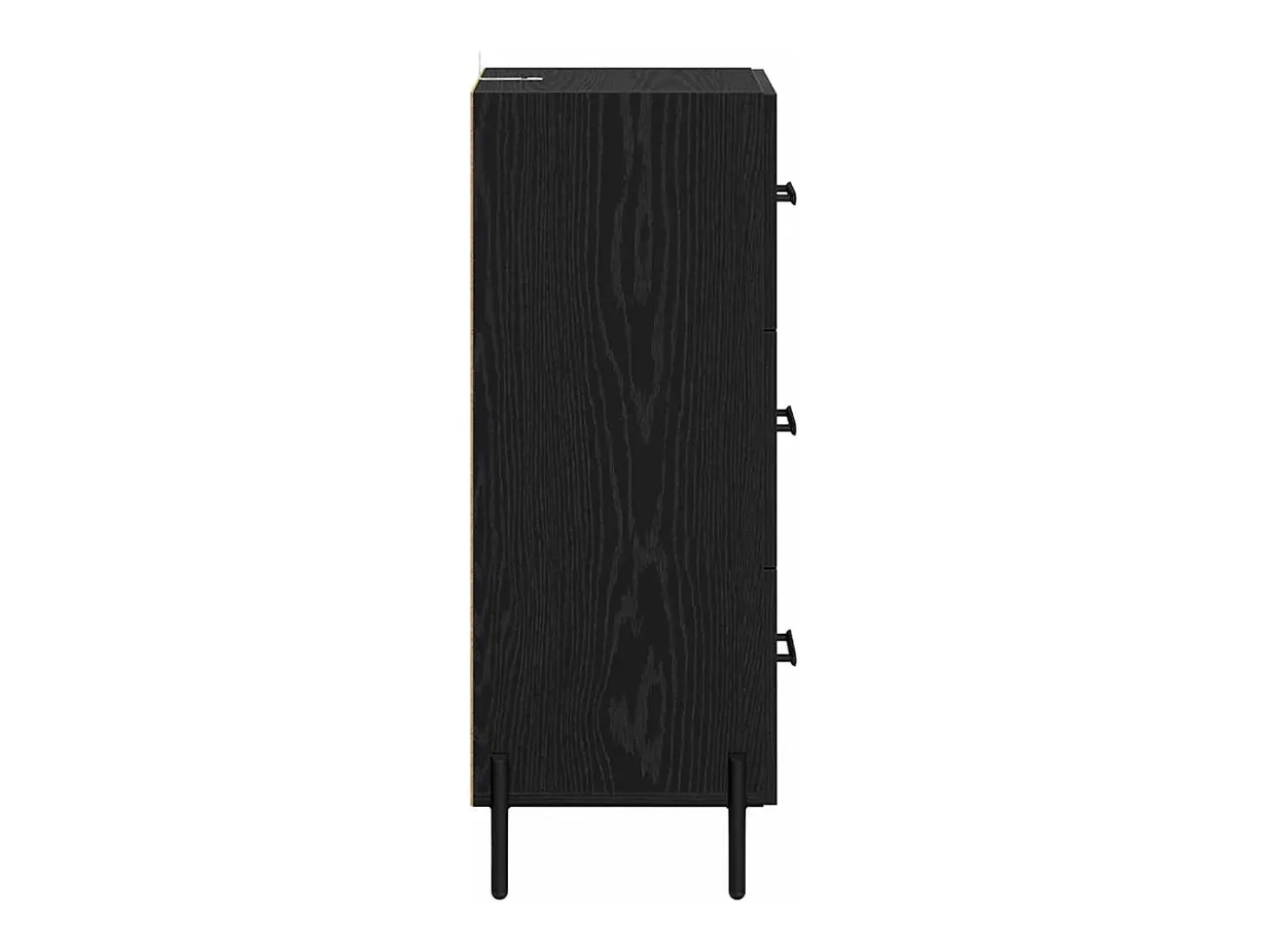 Vitrina Roble negro 34 x 34.5 x 90 cm Madera contrachapada