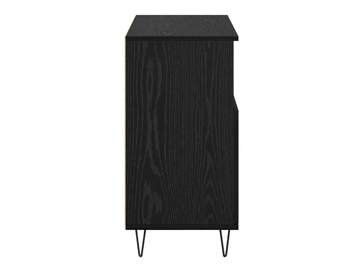 Vitrina Roble negro 60 x 35 x 70 cm Madera contrachapada