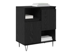 Vitrina Roble negro 60 x 35 x 70 cm Madera contrachapada