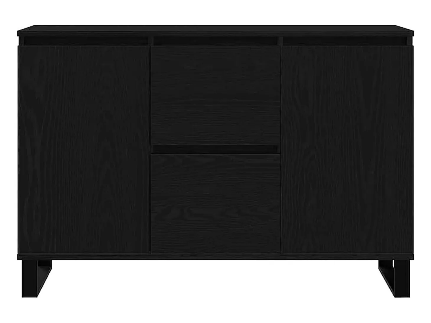 Vitrina Roble negro 101.5 x 35 x 70 cm Madera contrachapada