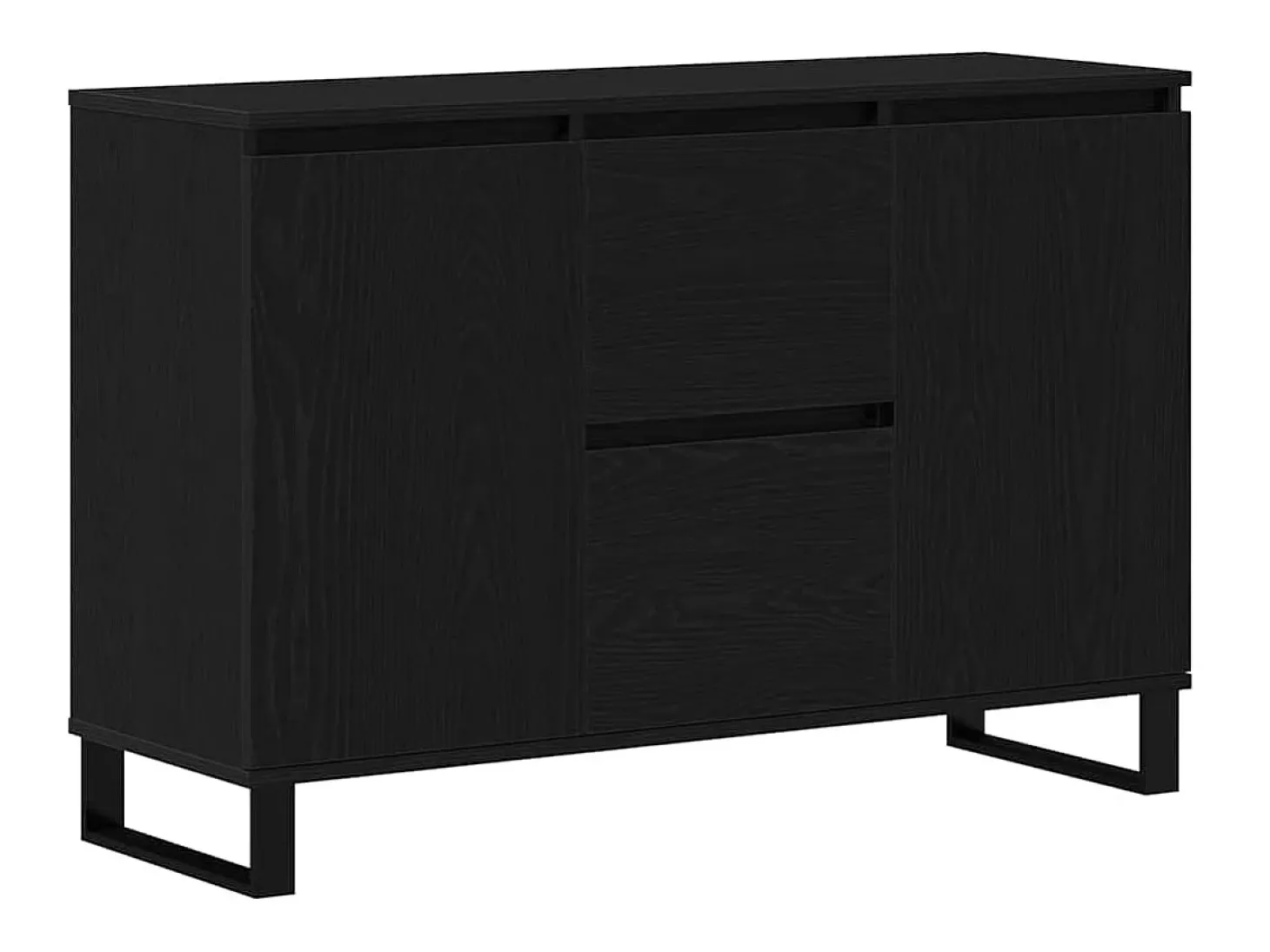 Vitrina Roble negro 101.5 x 35 x 70 cm Madera contrachapada
