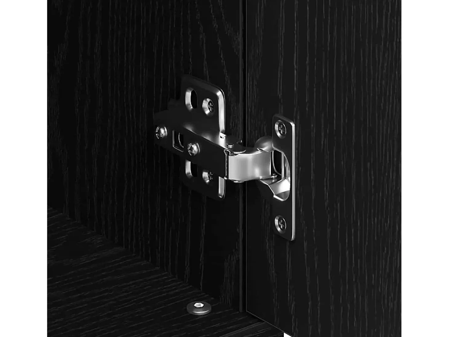 Vitrina Roble negro 101.5 x 35 x 70 cm Madera contrachapada