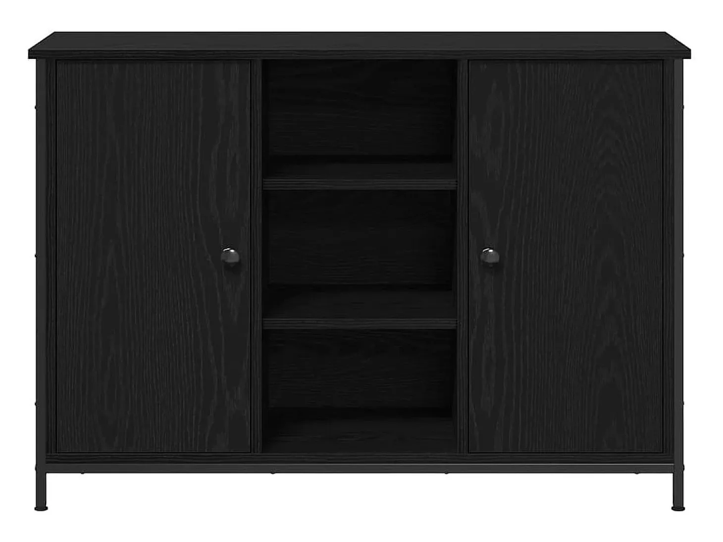 Vitrina Roble negro 100 x 35 x 70 cm Madera contrachapada