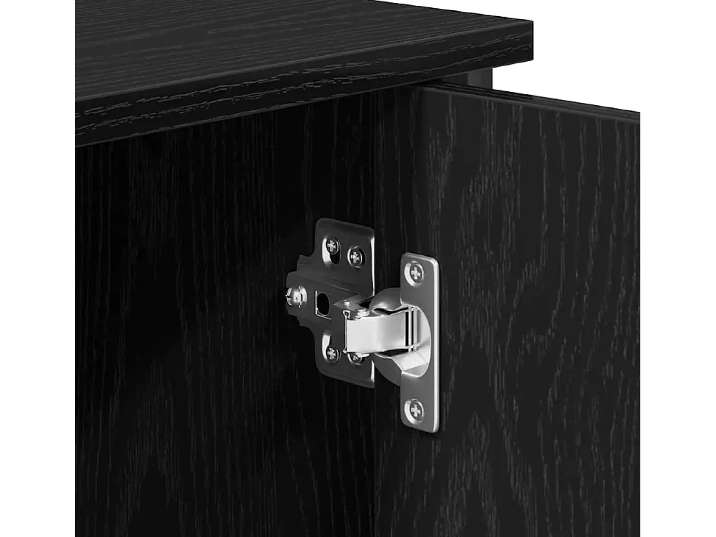 Vitrina Roble negro 100 x 35 x 70 cm Madera contrachapada