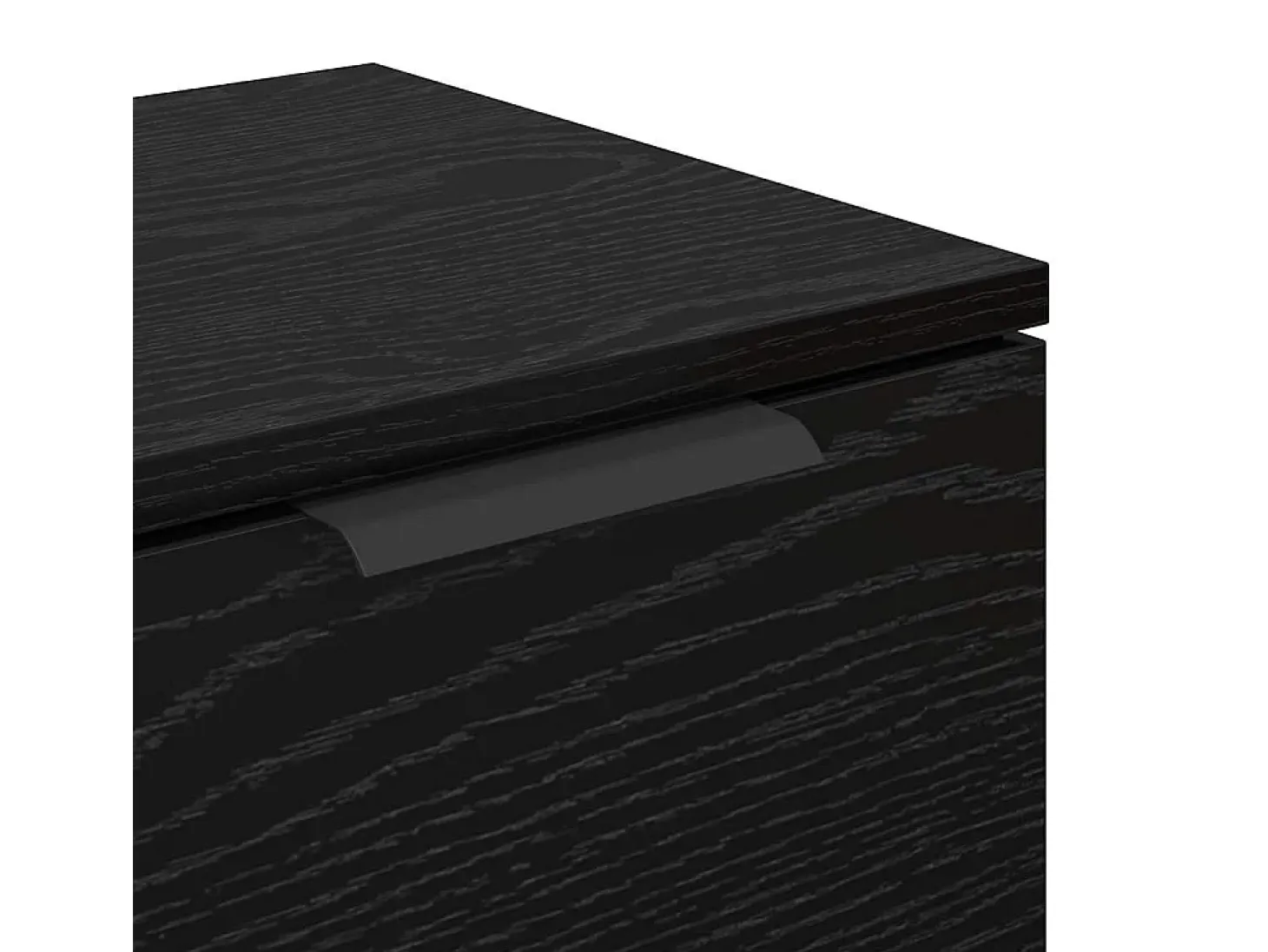 Vitrina Roble negro 60 x 30 x 70 cm Madera contrachapada