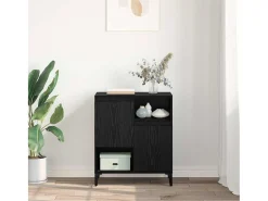 Vitrina Roble negro 60 x 35 x 70 cm Madera contrachapada