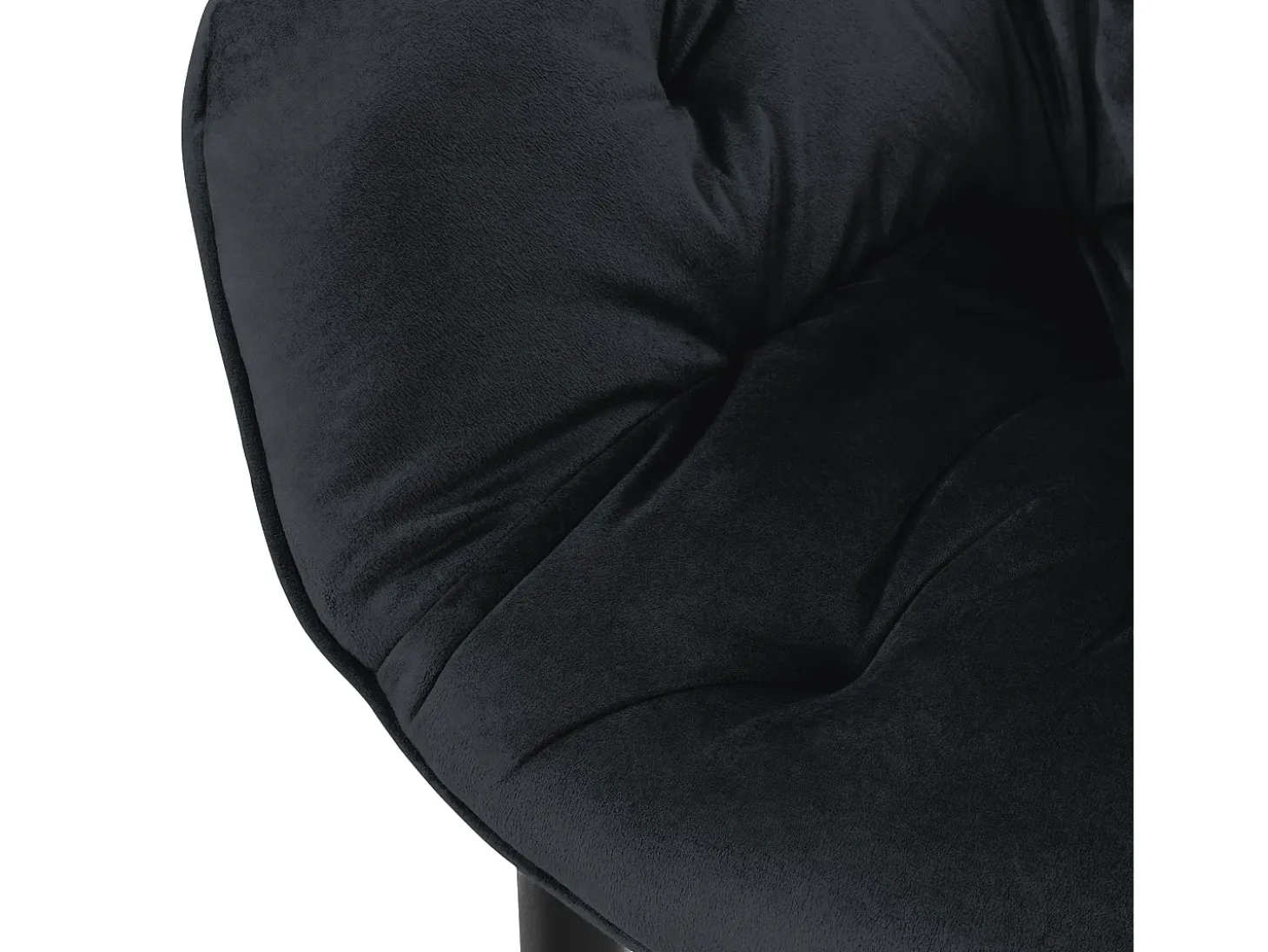 6x sillas de comedor negra tapizado funda terciopelo gruesa asientos ergonómicos